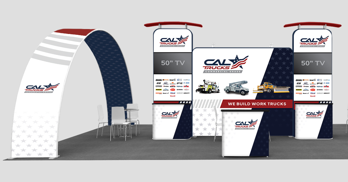 Cal trucks caltrucks custom upfitter Trade show exhibit design